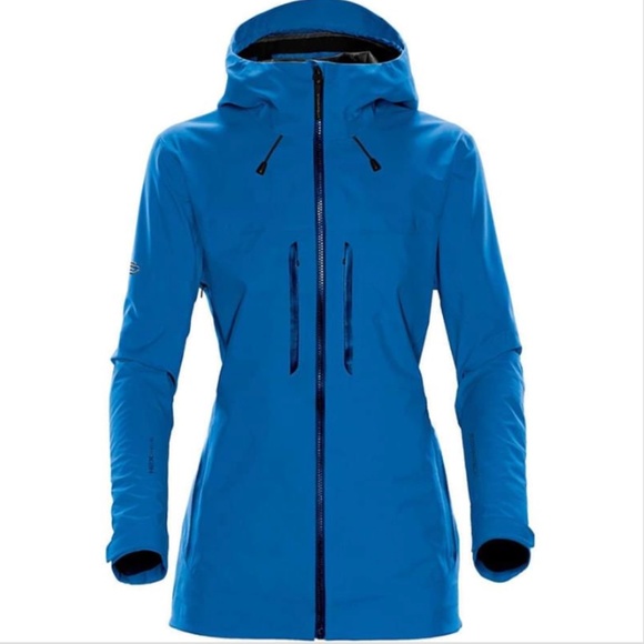 Stormtech Women's Synthesis Stormshell Azure Blue Coat Jacket Size M - Picture 1 of 16